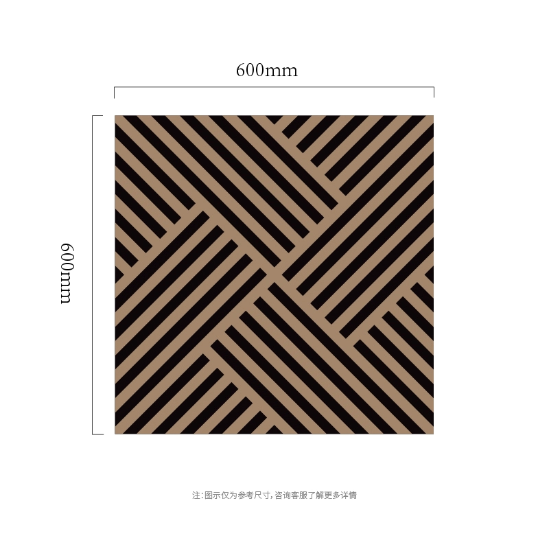 Panel Dinding Akustik MDF-on-PET Linear Crosshatch Panel Dinding Akustik MDF-on-PET Linear Crosshatch
