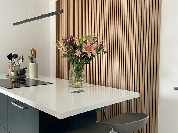 3D Wood Veneer Acoustic Panels for Interior Wall Design