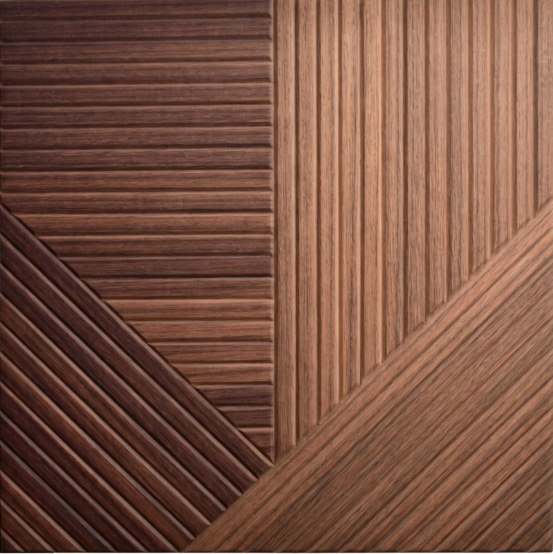 Panel Akustik Kayu Linear Berbilang Nada Hotel Butik Wonear