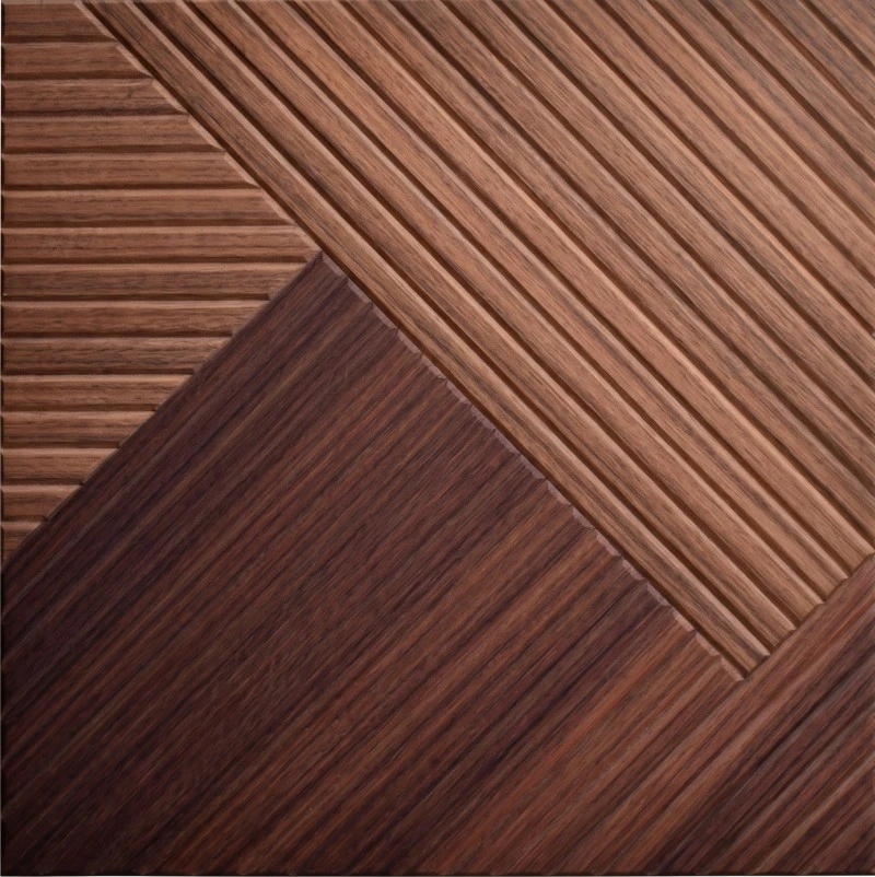 Panel Akustik Kayu Patchwork Runcit Wonear