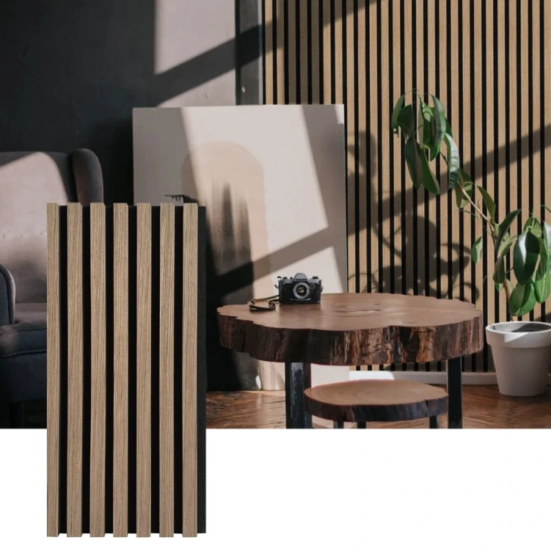 Panel Dinding Akustik Wood Slat untuk Penyerapan Bunyi Dalaman