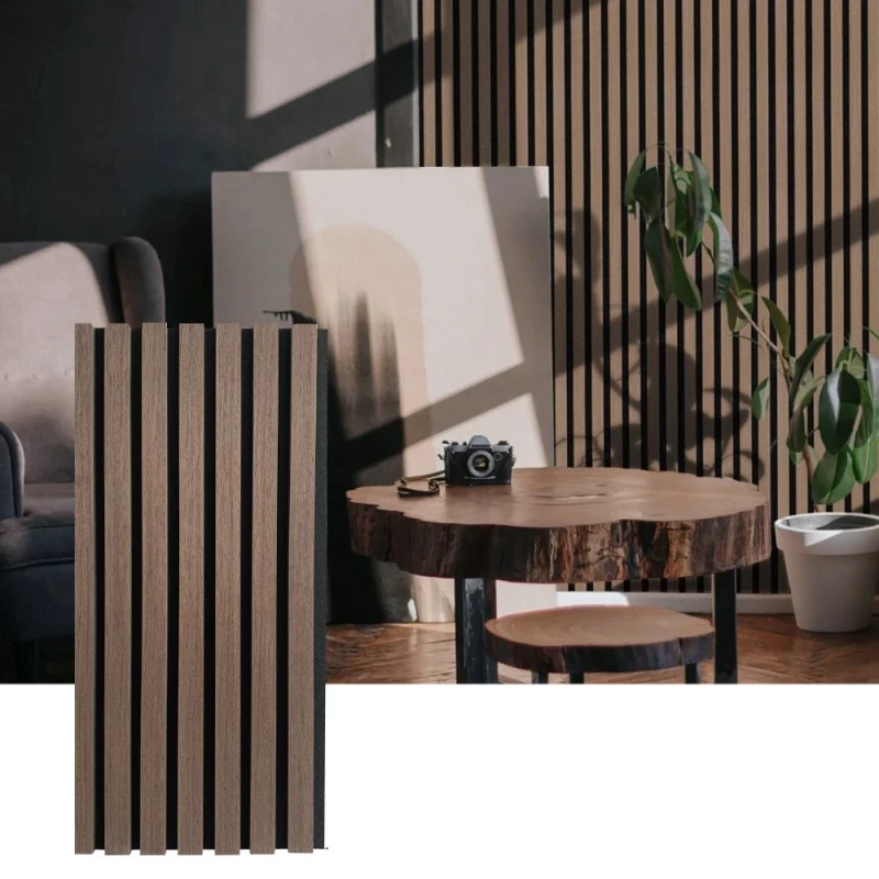 Panel Dinding Akustik Wood Slat untuk Penyerapan Bunyi Dalaman