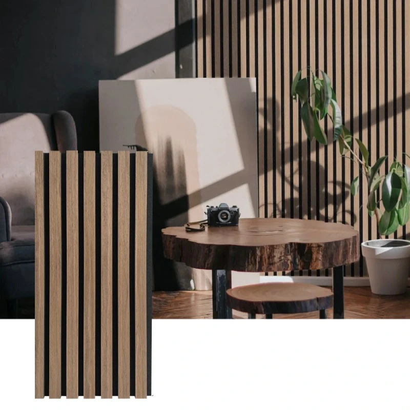 Panel Dinding Akustik Wood Slat untuk Penyerapan Bunyi Dalaman